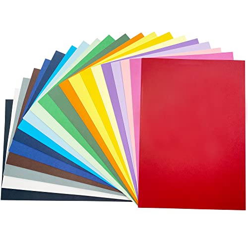 A4 Farbiges Papier, 20 Farbtöne, farbiger Karton, 100 Blatt, Origami-Papier, Basteln und Dekorieren, farbiges Kunstpapier (297 x 210 mm) von TOP-Pindu