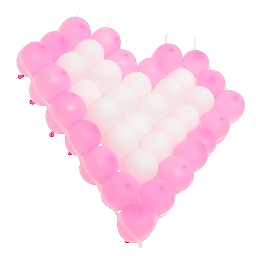 2 Sätze Hochzeits-herz-luftballons Folienballons Babyballons Herzballon Ballons Für Die Dekoration Ballonsäulenständer-kit Hochzeitsdekorationen Für Die Zeremonie Plastik TOPBATHY von TOPBATHY