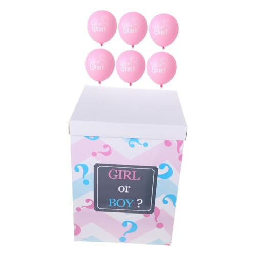 TOPBATHY 1 Satz Dekorationen Für Die Babyparty Großer Gender-enthüllungsballon Geschlecht Enthüllen Konfettiballon Ballon Enthüllen Geschlecht Offenbaren Ballondekorationen Rosa Papier von TOPBATHY