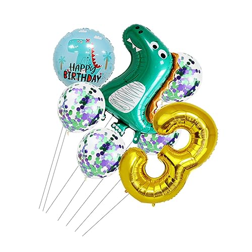 TOPBATHY 1 Satz Dinosaurier-ballon-set Partyschmuck Luftballons Für Geburtstagsfeiern Goldene Luftballons Papa Luftballons Weihnachtsballons Ballons Für Ballontiere Aluminiumfolie von TOPBATHY