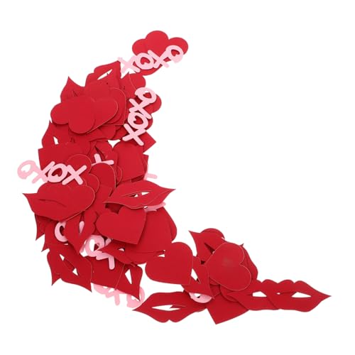 TOPBATHY 1 Satz Konfetti zum Valentinstag irisierend Girlande Dekorationen Stichworte Wrap-Tag konfettiballone schreibtischdeko Tischdekoration Konfetti party dekoratives konfetti Papier von TOPBATHY