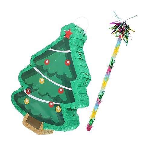 TOPBATHY 1 Satz Traditionelle Pinata Mit Süßigkeiten Gefüllte Pinata-weihnachtsbaum-pinata-spiel-requisiten-dekoration von TOPBATHY