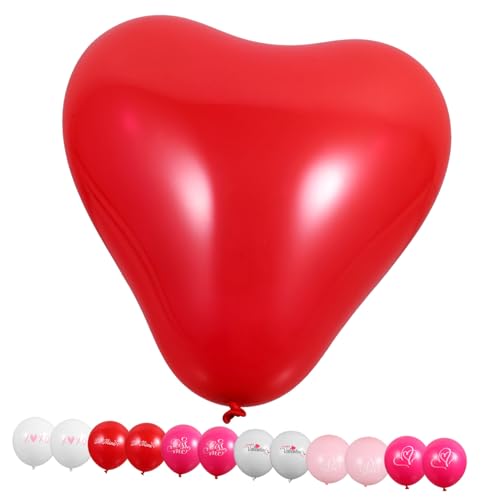 TOPBATHY 1 Set Valentinstag Ballon Heiße Luftballons Bogen Set Valentinstag Herz Luftballons Hochzeitsballons Party Dekorationen Ballonbogen Set Hochzeitsdekoration Hintergrund von TOPBATHY