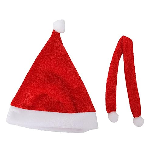 TOPBATHY Weihnachtsmütze Und Schal Set Kreative Lichtdekoration Accessoires Für Festliche Anlässe Ideal Als Weihnachtliche Tischdekoration Und Weihnachtsadornment von TOPBATHY