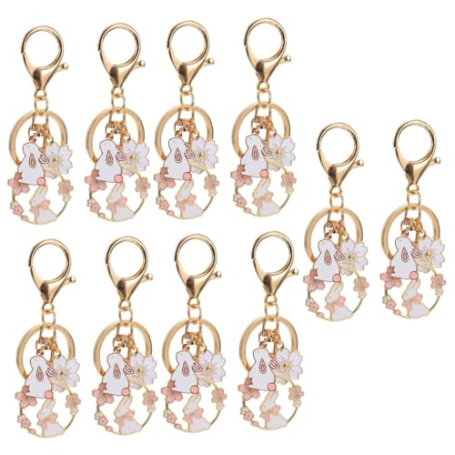 TOPBATHY 10 Stk Hase Schlüsselanhänger hasen anhänger hasenanhänger key chain Auto Geschenkfüller für Partytüten Kirschblüten-Schlüsselanhänger Taschenanhänger Schlüsselanhänger von TOPBATHY