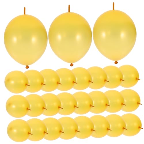 TOPBATHY 100St Schwanzlatexballon umwerben Ballonbogen-Kit Ballons Masse Ballongirlande Hochzeitsballons Schwanzballons aus Latex Dekorationen im Innenbereich Latexballons Emulsion Golden von TOPBATHY