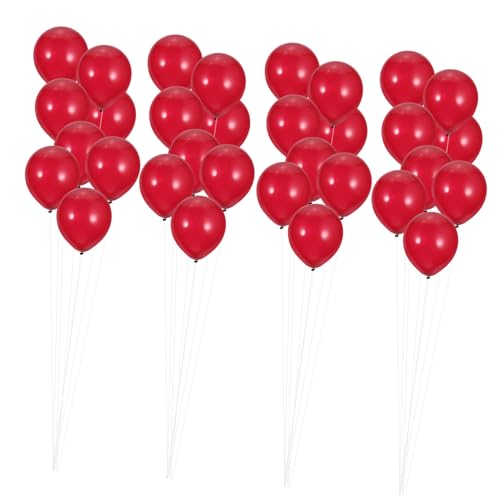 TOPBATHY 100st Ballon-set Luftballons Hochzeitsdeko Ballon Latexballons Rot von TOPBATHY