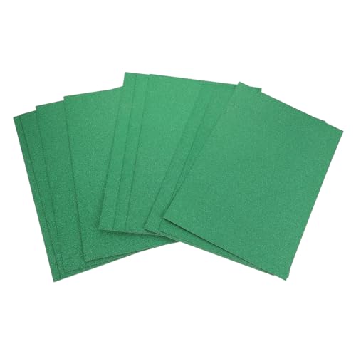 TOPBATHY 10St Goldpulverkarton grüner Glitzer farbiges Papier farbiges Bastelpapier party dekoration Glitzerpapier-Karton glitzerndes Bastelpapier farbiges Kartonpapier bunter Karton Green von TOPBATHY