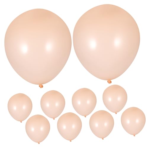 TOPBATHY 10St Runder Latexballon Gänseblümchen Ballons weiße Luftballons heiße Ballons Ballballons Jubiläumsballons hochzeitsdeko große Luftballons Geburtstag Luftballons Emulsion Orange von TOPBATHY