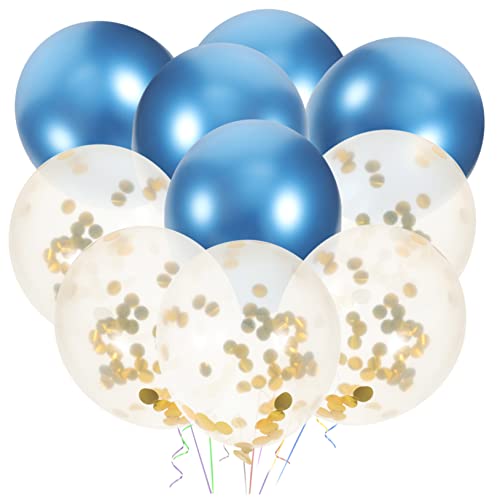 TOPBATHY 10st Blauer Goldener Ballon Alles Zum Geburtstag Folienballons Rosa Ballonbogen-kit Alles Zum Geburtstag Ballonbanner Danksagungsballons Dekorationen Funkeln Emulsion von TOPBATHY