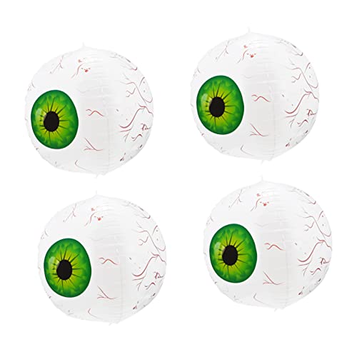 TOPBATHY 10st Halloween-aluminiumfolienkugel Ballonständer-kits Schwimmbad Neon Riesige Angst-augen-luftballons Augäpfel Halloween Party Augapfel Ballons Helium Ballonbogen Blase Green von TOPBATHY