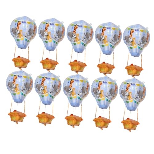 TOPBATHY 10st Heißluftballon Dekorationen Für Hochzeitsballons Luftballons Für Die Babyparty -folienballons Aus Aluminium Babyballons Für Die Babyparty -dusche-ballon Aluminiumfolie von TOPBATHY