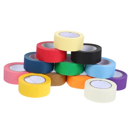 TOPBATHY 12 Rollen Buntes Malerband Scrapbook Dekobänder Washi Tape Planerbedarf Bastelband Deko Klebebänder Farbige Bänder Journaling Zubehör In Großen Mengen Süßes TOPBATHY 12 Rollen Buntes Malerband Scrapbook Dekobänder Washi Tape Planerbedarf Bastelband Deko Klebebänder Farbige Bänder Journaling Zubehör In Großen Mengen Süßes von TOPBATHY