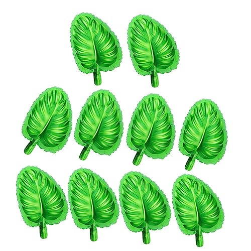 TOPBATHY 12 Teiliges Set Mit Grünen Monstera Luftballons Aus Hochwertiger Aluminiumfolie Perfekt Für Sommerpartys Tropen Mottopartys Geburtstagsfeiern Und Kreative Dekorationen von TOPBATHY