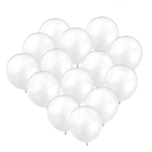 TOPBATHY 12 Verdickte Klare Latex Ballons Runde Dekorative Ballons Für Geburtstagsfeiern Hochzeiten Und Feste Ideal Für Innen Und Außendekorationen von TOPBATHY