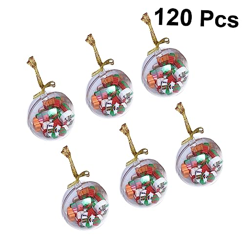 TOPBATHY 120St Radiergummi für Kinder Weihnachts Radiergummis Radiergummi für Schulsachen Weihnachts-Radiergummis kleine Mini-Radierer Radiergummi für Studenten weihnachtlicher Radiergummi von TOPBATHY