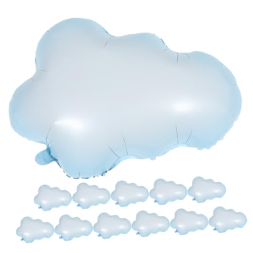 TOPBATHY Wolkenballons Aus Folie Für Kindergeburtstag Und Shower Blaue Und Weiße Wolken Ideale Partydekoration Für Feiern Und Anlässe von TOPBATHY