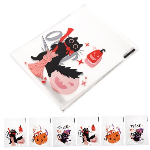 TOPBATHY 1500 STK Halloween Selbstklebende Tasche Selbstklebende Beutel für Süßigkeiten Goodie- -Leckerli-Tasche Halloween geschenktüten Halloween Tasche für süßigkeiten Keksbeutel von TOPBATHY