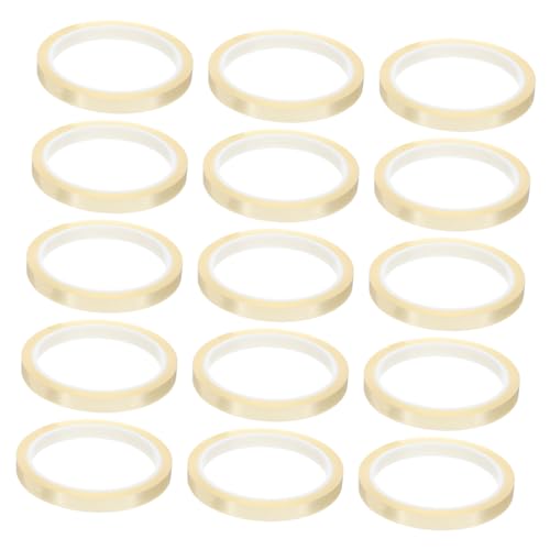 TOPBATHY 15Stücke Hochtemperatur Klebeband Transparentes Pet Isolierband für Elektronik Hitzebeständiges Multifunktionsband zum Schutz von Lötzinn Elektromotoren TOPBATHY 15Stücke Hochtemperatur Klebeband Transparentes Pet Isolierband für Elektronik Hitzebeständiges Multifunktionsband zum Schutz von Lötzinn Elektromotoren von TOPBATHY