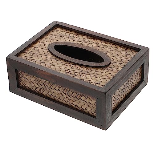 TOPBATHY 1Stk Pappschachtel aufbewahrungsdose Storage Boxes Living Room Decoration büroartikel Wohnzimmerdekoration groß Veranstalter Auto- Tissue-Boxen Serviettenhalter Rattan Coffee von TOPBATHY