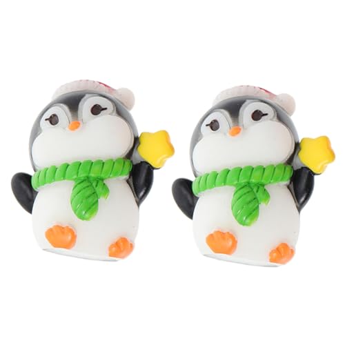 TOPBATHY 2 Stück Miniatur Pinguin Figuren Niedliche Deko Für Puppenhaus Terrarium Oder Landschaftsdekoration Perfektes Zubehör Für Kreative Miniatur Projekte von TOPBATHY