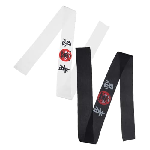 TOPBATHY 2 Stück Ninja Stirnbänder Im Japanischen Stil, Bequeme Stirnbänder, stirnband, Karate-kopfbedeckung, Japanisches Stirnband von TOPBATHY