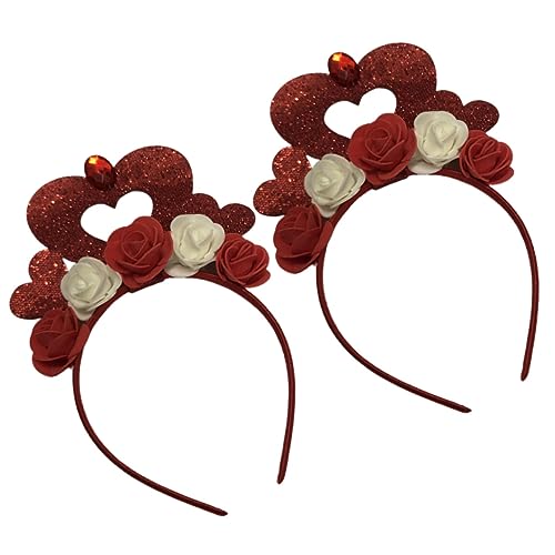 TOPBATHY 2 Stück Valentinstag Haarreifen Mit Bunten Blumen Lustiger Kopfschmuck Für Geburtstagsfeiern Ideal Für Feste Festivals Und Besondere Anlässe Boho Stil Für Damen Und ädchen von TOPBATHY