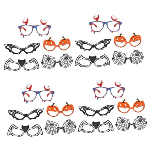 TOPBATHY 20 Stk Halloween-brille Halloween-party-ornament Augäpfel Neuheit Zubehör Für Halloween-kostümpartys Halloween-kostüm-brille Halloween-partygeschenke Fledermaus Brille Plastik von TOPBATHY