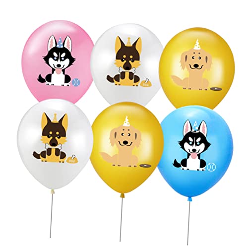 TOPBATHY Party-ballon-set Für Haustiere 20-teilig 12 Zoll Latex-tierballons Für Hunde Bedrucktes Design Sicher Für Jungen Und Mädchen Ohne Schnur von TOPBATHY