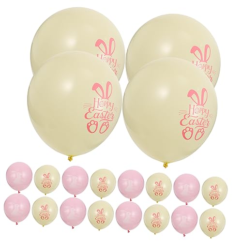 TOPBATHY 20 Stück 12 Kaninchen-Latexballons wandverkleidung wand polsterung ballonset Wanddekoration balongas Osterei-Dekorationen Urlaub Folienballon Osterballons Latexballons bedrucken von TOPBATHY