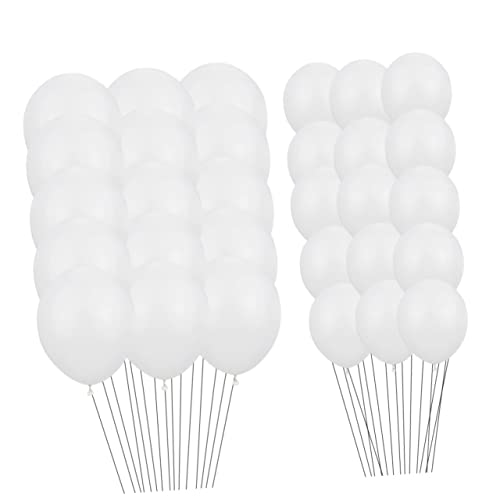 TOPBATHY 200St mattweißer Ballon und grüne Luftballons Dekoration weiße Heliumballons Ballonbogen Bausatz hochzeitsdeko wedding y balloons Hochzeitsballons Partyballons Emulsion von TOPBATHY