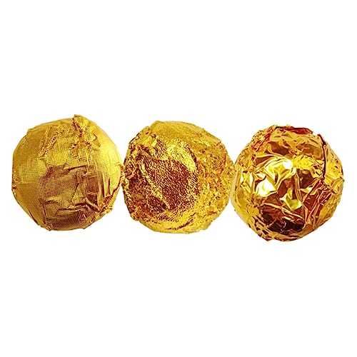 TOPBATHY 200st Packpapier Aus Aluminiumfolie Geschenkpapier Für Süßigkeiten Folienpapier Für Süßigkeiten Frischhaltefolie, Plastikfolie Wickelt Papier EIN Golden von TOPBATHY