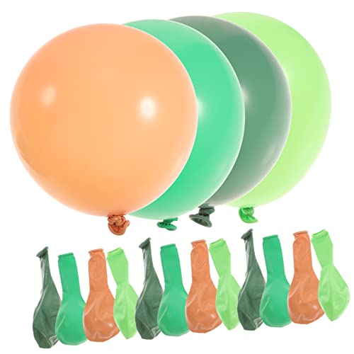 TOPBATHY 20St Grünes Ballon-Set Ballongas luftballons birthday ballons balloons luftballone Grüne Ballongirlande Ballons mit Dschungeltieren Partyballons Dekorationen Latexballons Emulsion von TOPBATHY