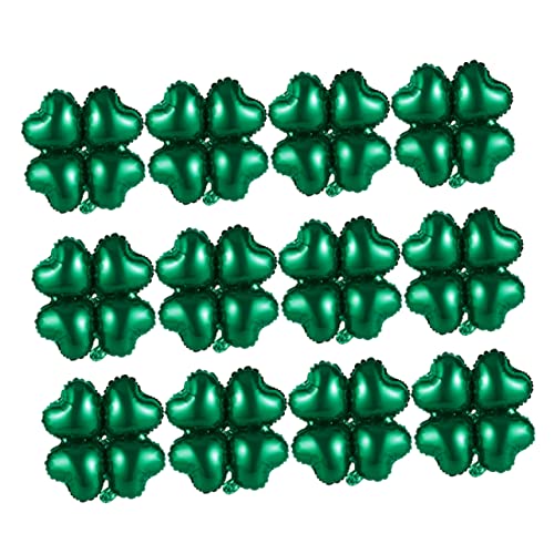 TOPBATHY Grüner Herzförmiger Kleeblatt Aluminiumfolie Luftballons Für St Patrick's Day Partydeko Kreative Partyballons Für Feierlichkeiten Und Veranstaltungen von TOPBATHY