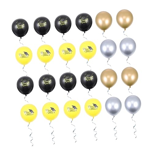 TOPBATHY 24St Ballons der Abschlusssaison Ballballons Party-Dekorationsballons Abschlussball Anzug luftballons balloons gasballon Abschlussballondekore Abschlusssaison Latexballons Emulsion von TOPBATHY