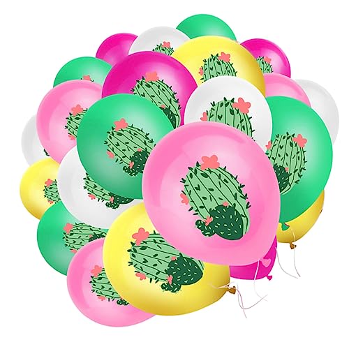 TOPBATHY 25st Kaktus Ballon Party Gefälligkeiten Ballons Mit Hawaii-thema Dekorationsballons Für Hawaiianische Partys Partyzubehör Luftballons Mit Stranddekoration Latexballons Emulsion von TOPBATHY