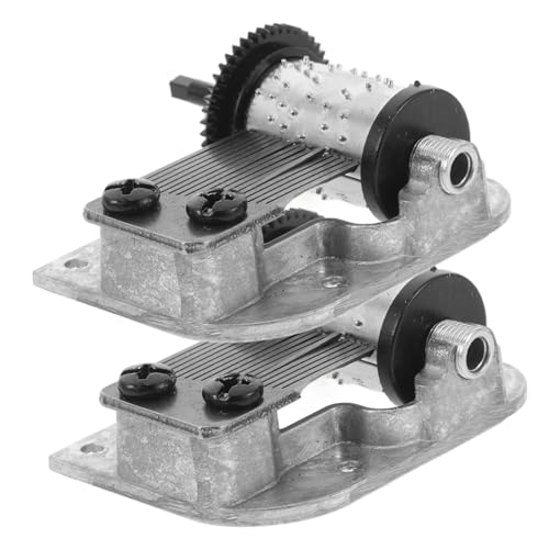 TOPBATHY 2Er-Box Uhrwerk der Spieluhr musikspieldose Musikbox Mechanismus DIY Spieluhr Mechanismus Spieluhr für Ersatzmechanismus Armatur reparieren Metall Black von TOPBATHY