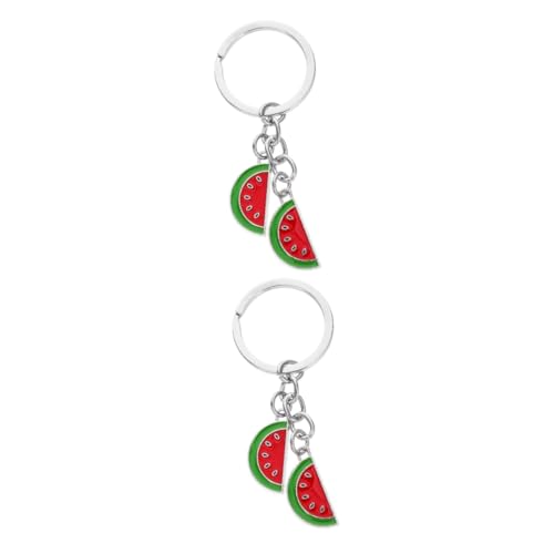 TOPBATHY 2St Schlüsselanhänger Schlüsselbund dekoration Trends Wassermelonen-Partygeschenk Taschenanhänger süße Geldbörse Schmuck Wassermelonen-Anhänger Anhänger zum Aufhängen von Früchten von TOPBATHY