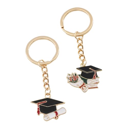 TOPBATHY 2pcs Abschluss Schlüsselanhänger Taschen Ringständer Schlüsselanhänger-clip Kirsche Schlüsselanhänger Karabinerhaken Abschlusskappe Abschlussquaste Schlüsselbund Zinklegierung von TOPBATHY