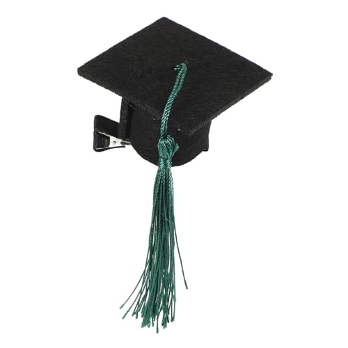 TOPBATHY 2st Abschlusskappe Haarnadel Graduierung Haarspangen Doktorhut Haarspange Graduierung Hut Haarspange Mini-junggesellenmütze Abschlusshut Kopfbedeckung Graduierung Haarschmuck Vlies von TOPBATHY