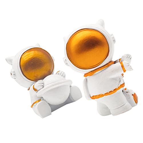 TOPBATHY 2st Desktop-Astronauten- Solar- Liner Teleskopisch Aufdecken Beige Stecker Modellpuppe Textmarker Weiden Globen Tiaras Cartoon-grußkarte Erreichen Jumbo Bausatz Zu Golden Harz von TOPBATHY