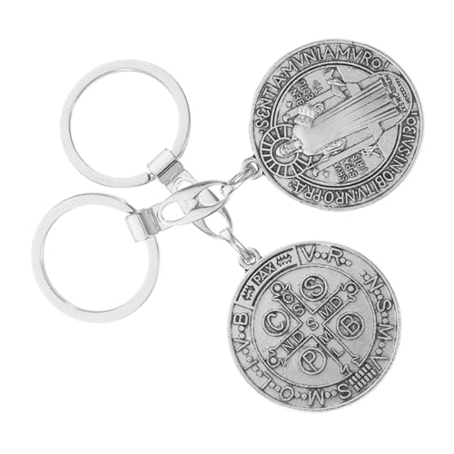 TOPBATHY 2st Metallschmuck Schlüsselanhänger Anhänger Aus Metall Ohrringe Bastelbedarf Halskette Bibel Anhänger Bibel-anhänger-charme Anhänger in Bibelform Bibel-charms Zinklegierung Silver von TOPBATHY