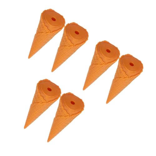 TOPBATHY 3 Sätze Eiscreme -Eierschale Lebensmitteldekor Stellen Sie Sich Eistüten Vor Gefälschtes Eistütenmodell Eistüten-Requisite Simuliertes Eistüten- PVC Chocolate 2 Stück * 3 von TOPBATHY