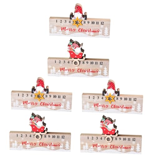 TOPBATHY 3 Sätze Weihnachtskalender Aus Holz Adventskalender Countdown Dekoration Für Zuhause Weihnachtskalender Neuartiger Kalender Hängende Weihnachtsdekorationen 2 Stück * 3 von TOPBATHY