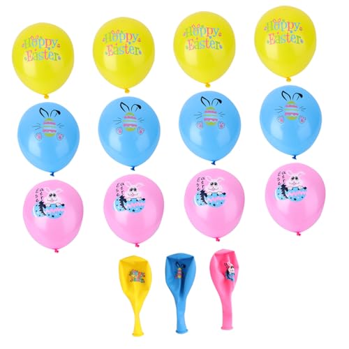 TOPBATHY 30 Stück Ostern Latexballons Bunte Cartoon Ballons Für Fröhliche Osterfeiern Ideale Dekoration Für Geburtstagsfeiern Kinderpartys Und Festliche Anlässe von TOPBATHY