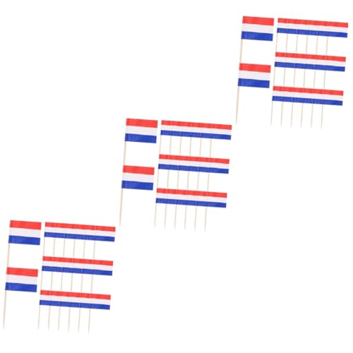 TOPBATHY 300 Stück Flaggen Feiertags Dessert Dekoration Früchte Picks Party Für Vorspeisen Kuchen Picks Flaggen von TOPBATHY