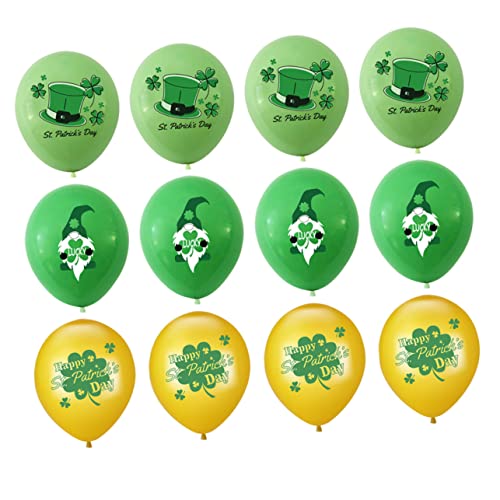 TOPBATHY 30St Ballonanzug Patrick Day Luftballons Konfetti-Ballon st patricks day dekorationen ballon set luftballons set st. Patrick's Day Partyballon st. Patrick's Day Partydeko Emulsion von TOPBATHY