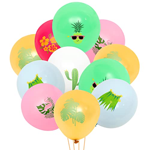 TOPBATHY 30St Kaktus Ballon hawaii hawaiketten partytröten wasserballons Ballonrequisiten für das Szenenlayout Luau-Partyzubehör Hintergrundballon Luftballons für Geburtstagsfeiern Emulsion von TOPBATHY