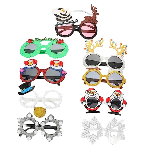 TOPBATHY 36 Stk Weihnachtsbrille Urlaubsparty-Brille Weihnachtsmütze Brille Partybrille weihnachtsfotos accessoires weihnachtsgläser weihnachtsfeier liefert weihnachtsparty liefert Plastik von TOPBATHY