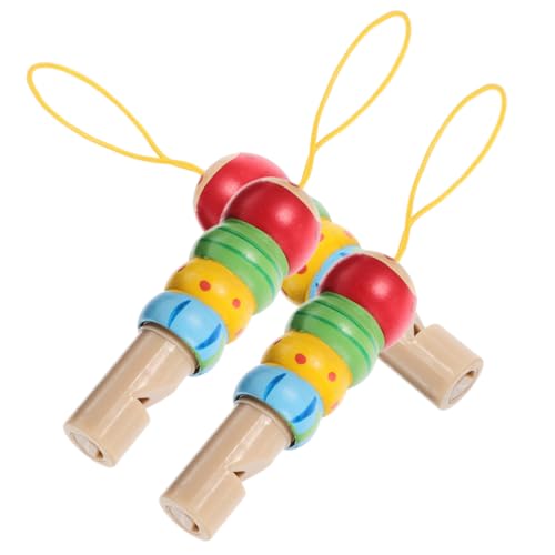 TOPBATHY 3St Pfeife kinderinstrumente musikinstrumente mitgebsel Kindergeburtstag Babyinstrument musikspielzeug funnytoys Kleinkindbedarf Bildungsspielzeug Massivholz Colorful von TOPBATHY